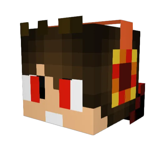 Danteboy123 Minecraft avatar head, 3D render