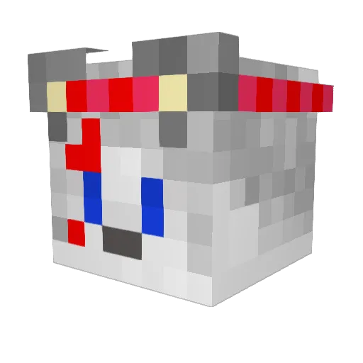 Danteghostb Minecraft avatar head, 3D render