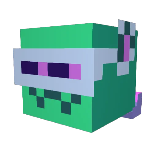 Dantekris Minecraft avatar head, 3D render