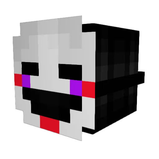 Danterx1 Minecraft avatar head, 3D render