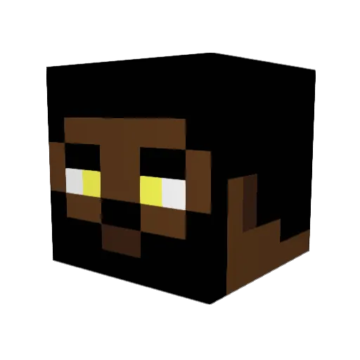 Dantes3390 Minecraft avatar head, 3D render