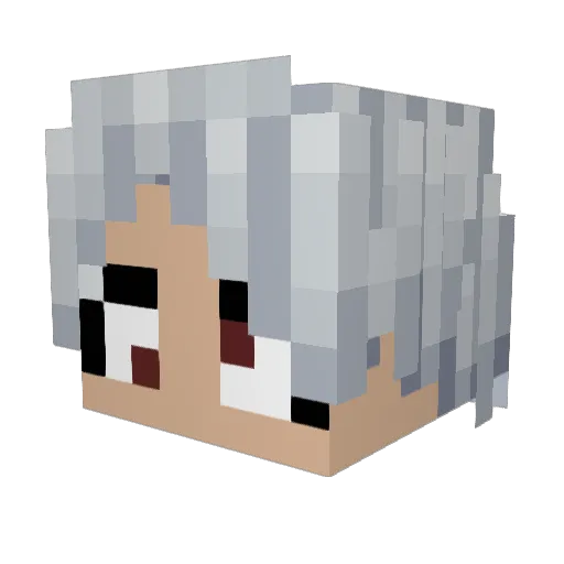 Dantezito Minecraft avatar head, 3D render