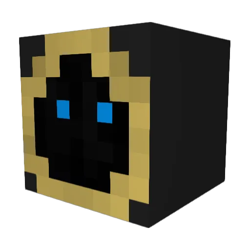 Dantheblock Minecraft avatar head, 3D render