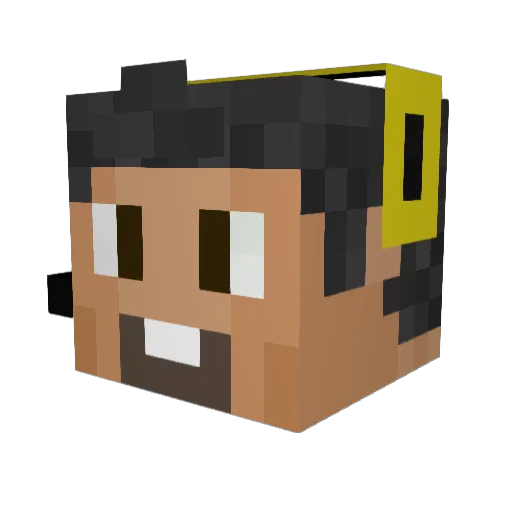 Dantheman0097 Minecraft avatar head, 3D render