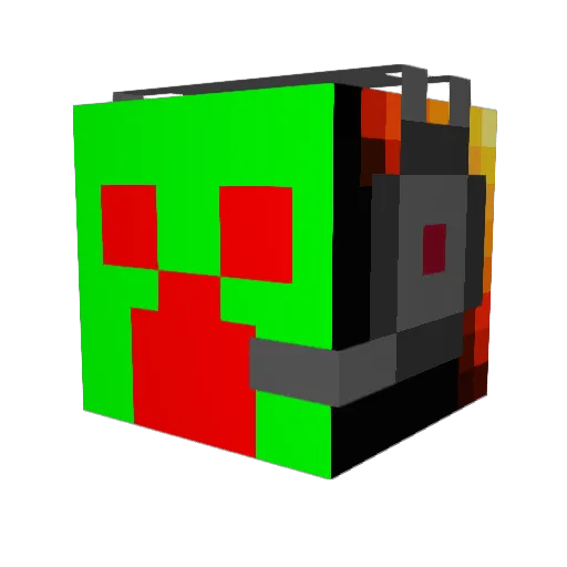 Dantheskater07 Minecraft avatar head, 3D render