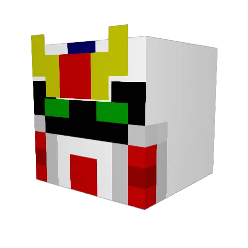 Dantrel Minecraft avatar head, 3D render