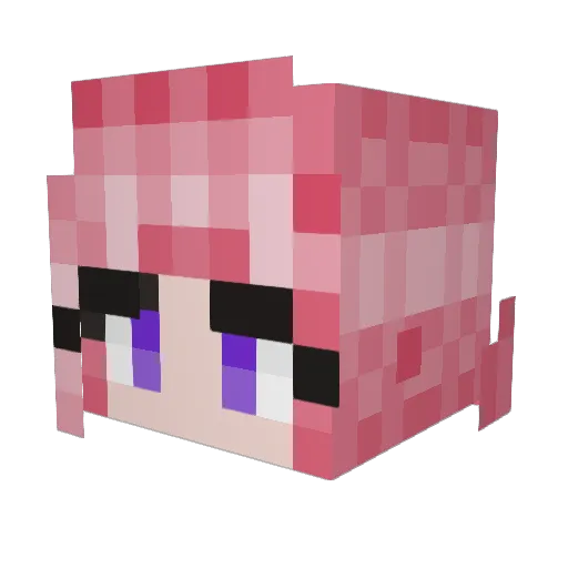 DanubianWarrior Minecraft avatar head, 3D render