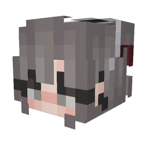 DanukissLF Minecraft avatar head, 3D render