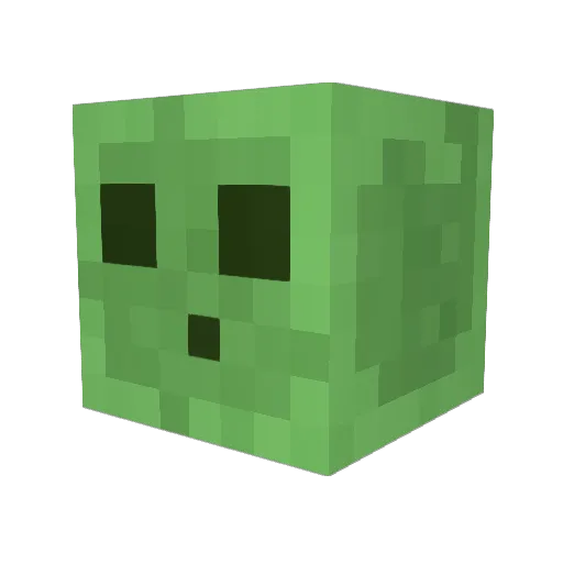 Danurus Minecraft avatar head, 3D render