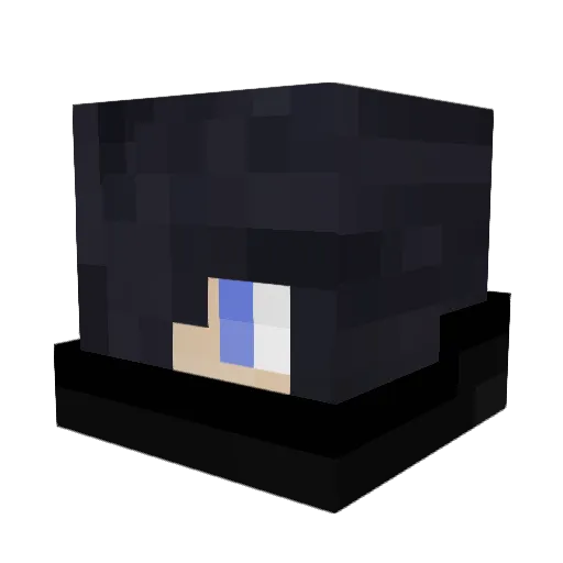Danuubiss Minecraft avatar head, 3D render