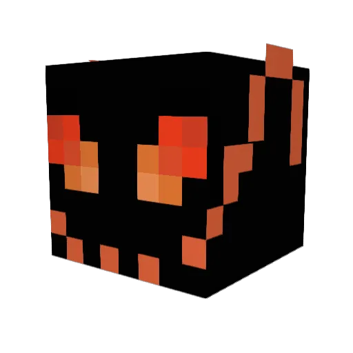 Danuvius Minecraft avatar head, 3D render