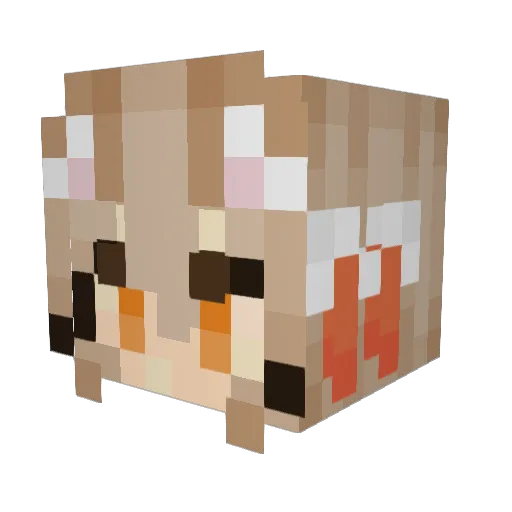 Dany97 Minecraft avatar head, 3D render