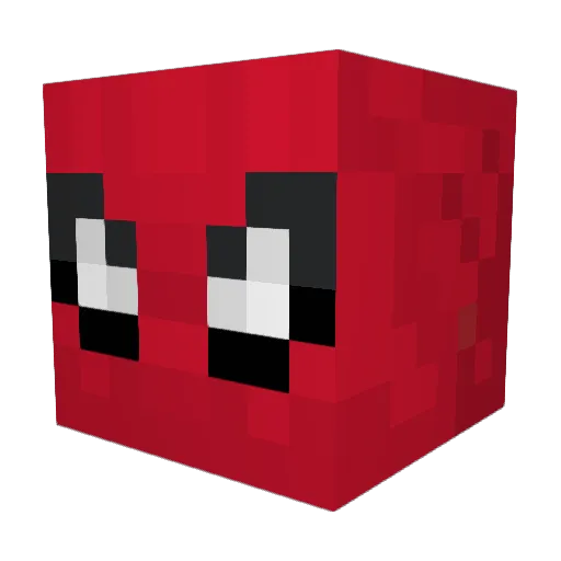 DanyParker Minecraft avatar head, 3D render