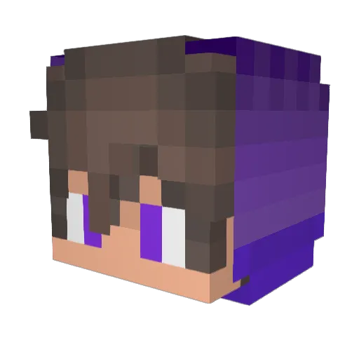 Danyken Minecraft avatar head, 3D render