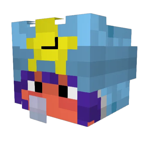 DanylKO Minecraft avatar head, 3D render