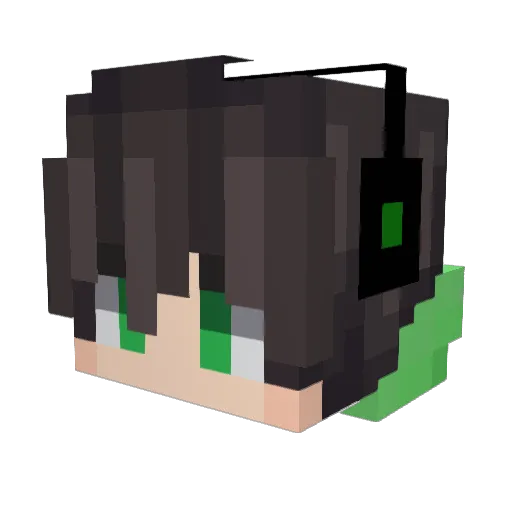 DanyloKo Minecraft avatar head, 3D render