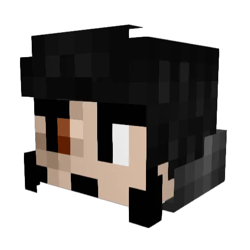 Danymax20 Minecraft avatar head, 3D render