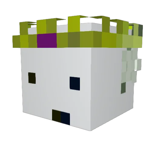 Danyoo_ Minecraft avatar head, 3D render