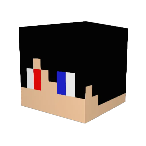 Danyro108 Minecraft avatar head, 3D render