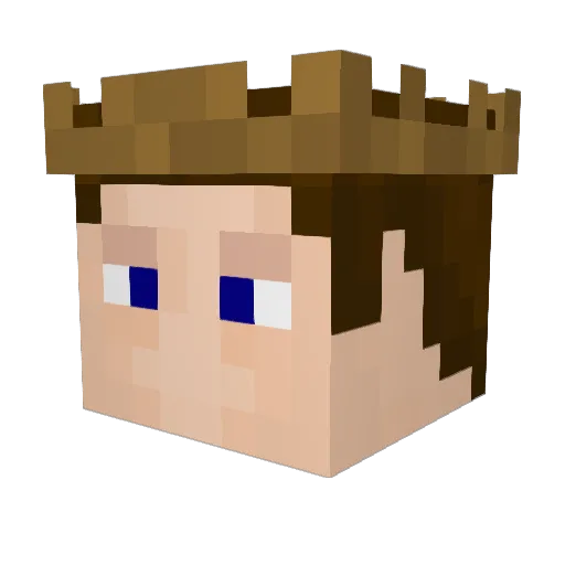 DanyryanK Minecraft avatar head, 3D render