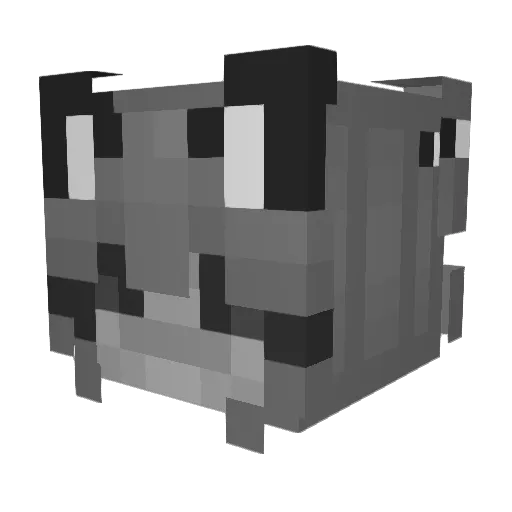 DanysR Minecraft avatar head, 3D render