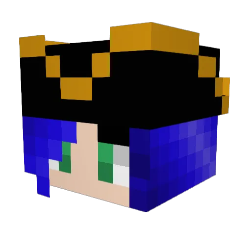 Danytime Minecraft avatar head, 3D render