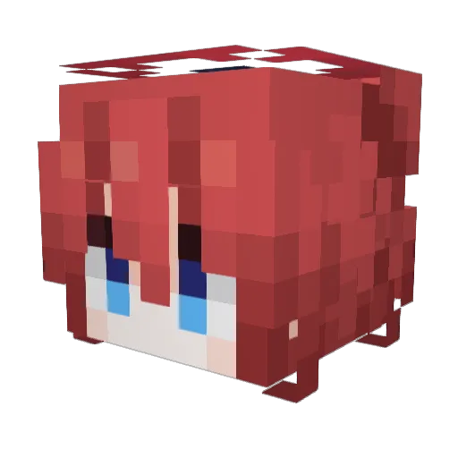 Danyxia Minecraft avatar head, 3D render
