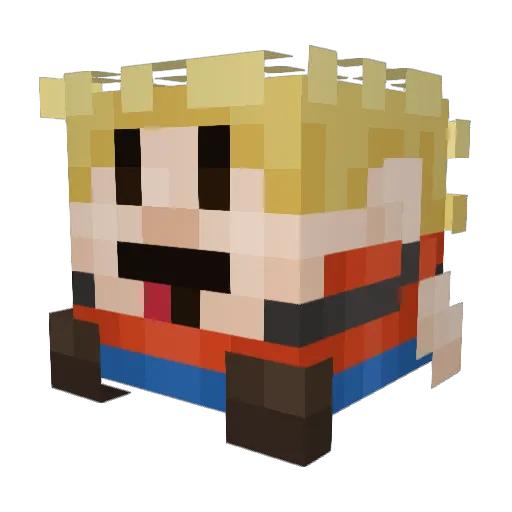 Danzan_bk Minecraft avatar head, 3D render