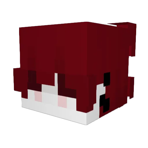 Danzoroh Minecraft avatar head, 3D render
