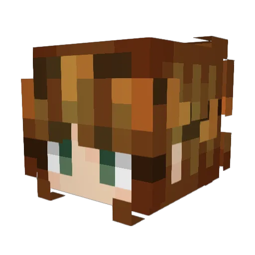 Danzyyy Minecraft avatar head, 3D render