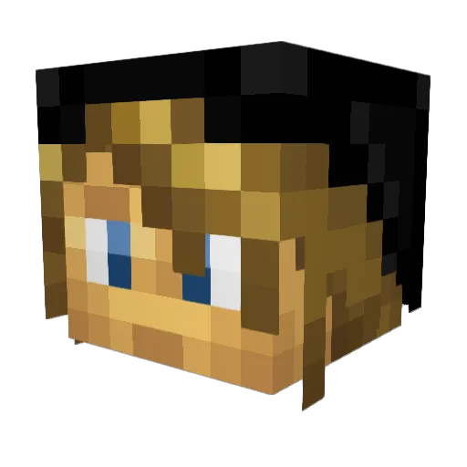 Dao_Stryver Minecraft avatar head, 3D render