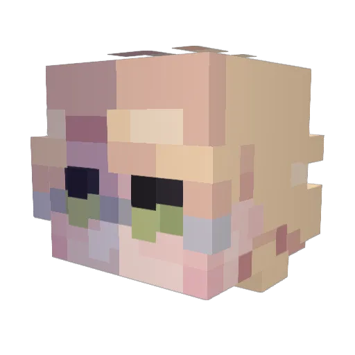Daoko_97 Minecraft avatar head, 3D render