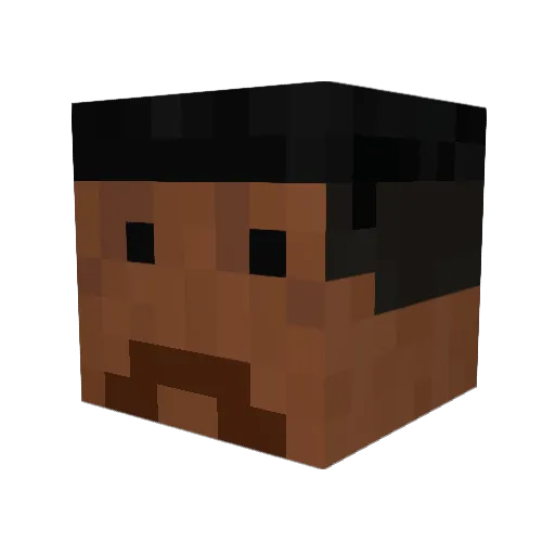 Dap_Vinny Minecraft avatar head, 3D render