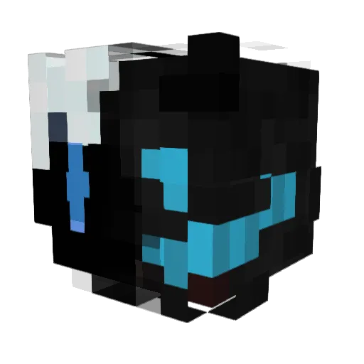 Dapeo Minecraft avatar head, 3D render