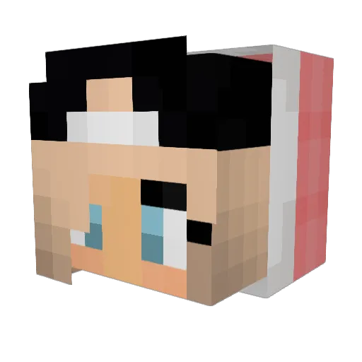 Daphne_Doperwt Minecraft avatar head, 3D render
