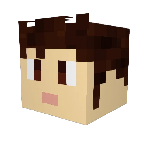 Dapileh1 Minecraft avatar head, 3D render
