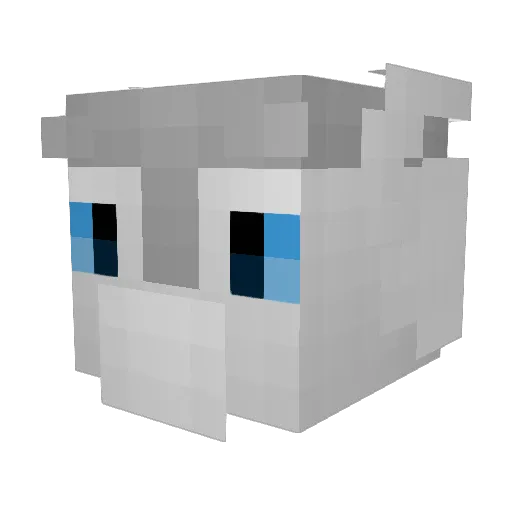 Dapp3rDragon Minecraft avatar head, 3D render