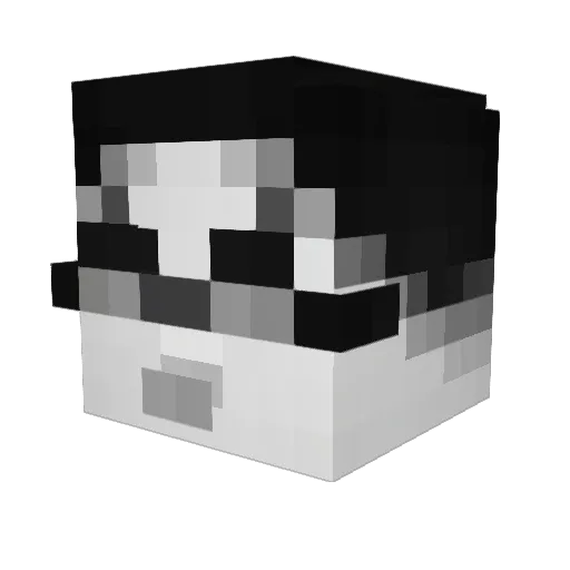 DappaCato Minecraft avatar head, 3D render