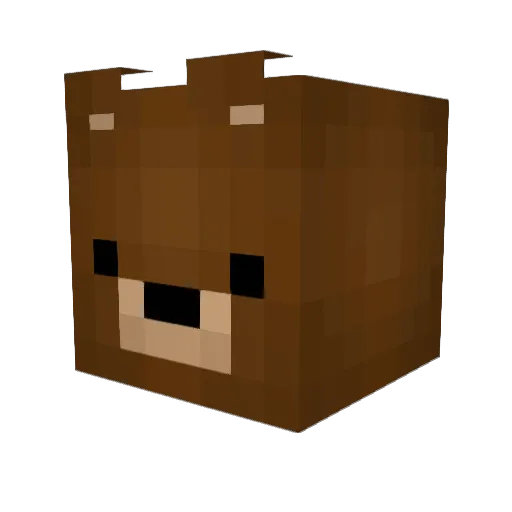 Dappay Minecraft avatar head, 3D render