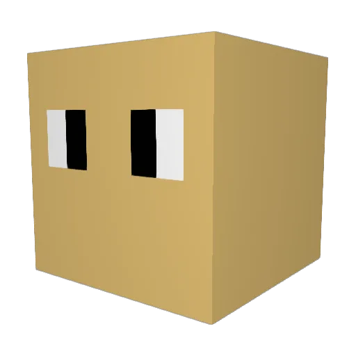 DapperBlur Minecraft avatar head, 3D render