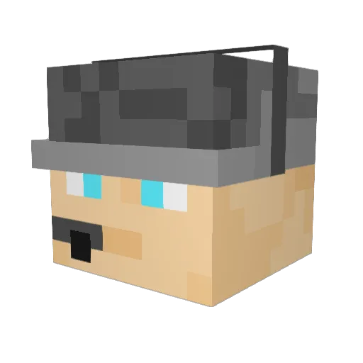 DapperEgg612 Minecraft avatar head, 3D render