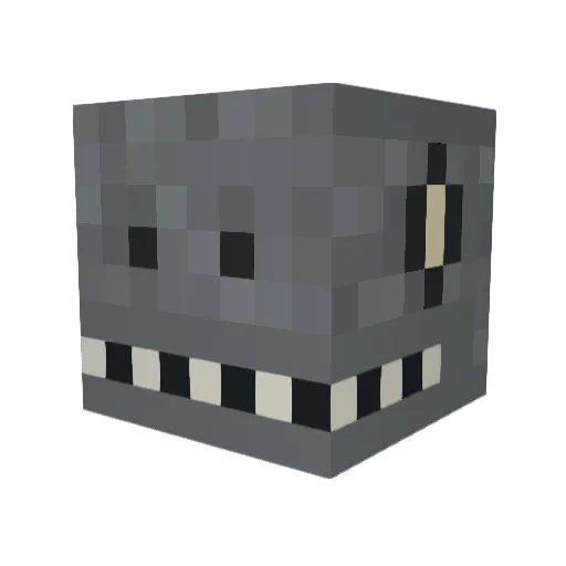 DapperRaptor_ Minecraft avatar head, 3D render
