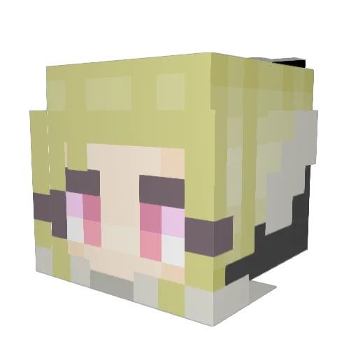 Dappert1267 Minecraft avatar head, 3D render