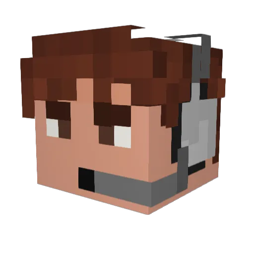 DappleOfArrows Minecraft avatar head, 3D render