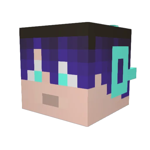 Daprince87 Minecraft avatar head, 3D render