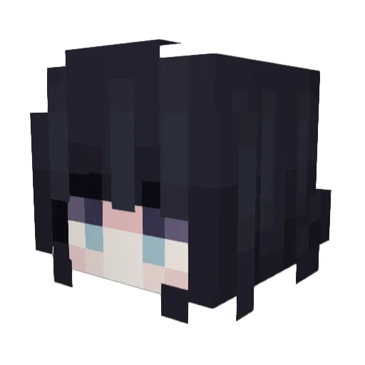 DapuFriend Minecraft avatar head, 3D render