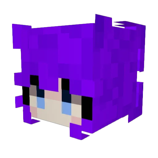 Dapuno Minecraft avatar head, 3D render
