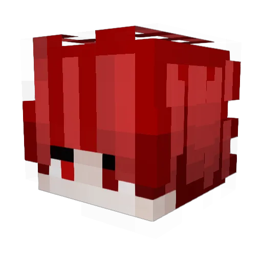 DapzZDN_ Minecraft avatar head, 3D render