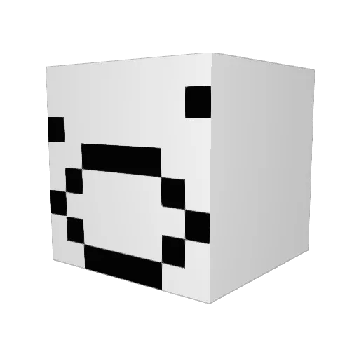 Daq_M1x3r Minecraft avatar head, 3D render