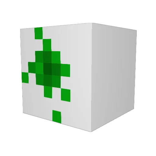 Daquaneus Minecraft avatar head, 3D render